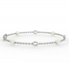 Oystra Pearl Elegance Bracelet 0.1 CTS and 18K gold