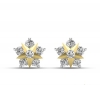 Pure Sparkle Star Earrings (0.2 CTS and 18K gold)